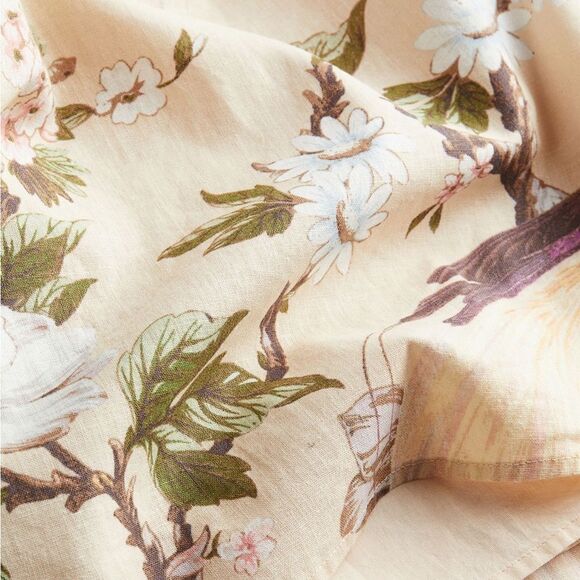 H&M Linen-blend Bow-detail Dress NEW - Picture 3 of 7